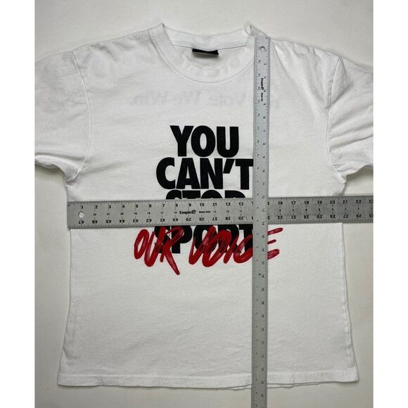 UNKNWN Core You Can't Stop Our Voice Vote Graphic T-shirt Men Medium White - Picture 6 of 6